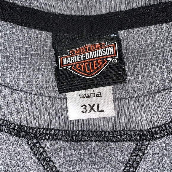 BNWOT Harley-Davidson Gray Long Sleeve Shirt/Thermal - Picture 3 of 8
